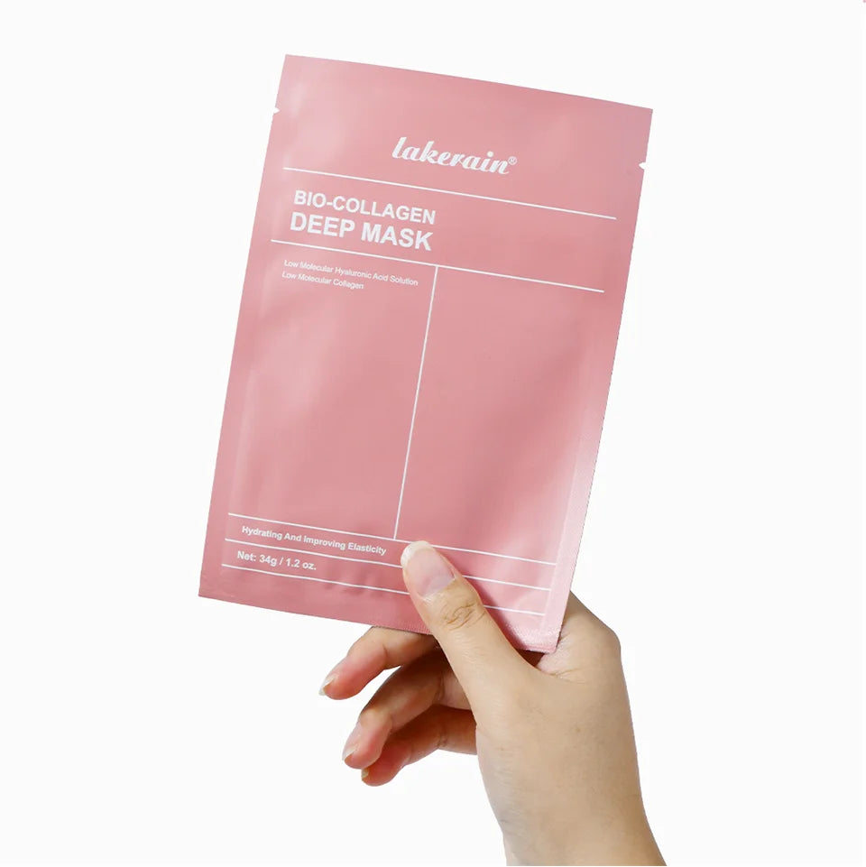Masque Visage Bio-Collagène Profond – Soin Raffermissant & Hydratant 12 Pièces