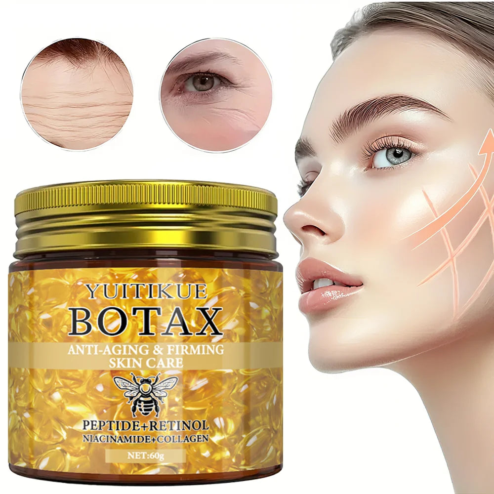Crème Visage Effet BOTAX – Lifting Instantané Anti-Rides aux Peptides & Rétinol 60g