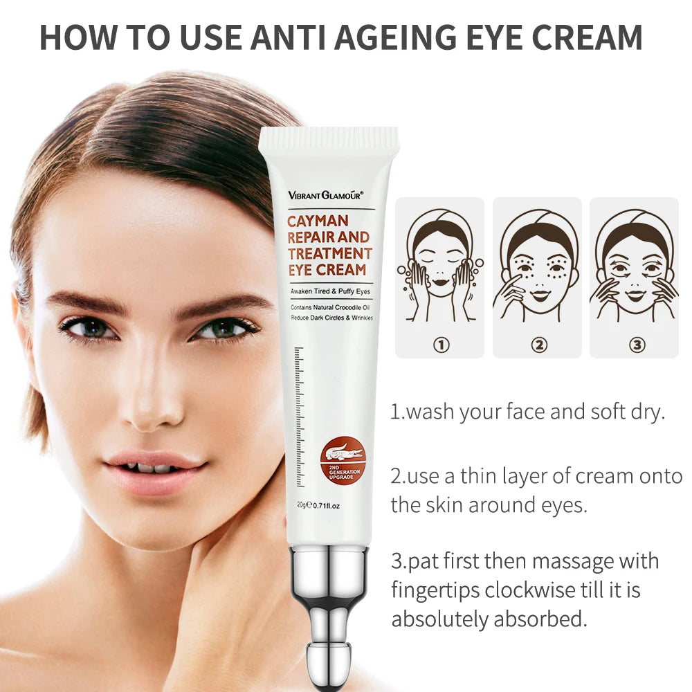 Crème Contour des Yeux Peptide & Collagène – Anti-rides, Anti-Cernes & Anti-Poches 15-30ml