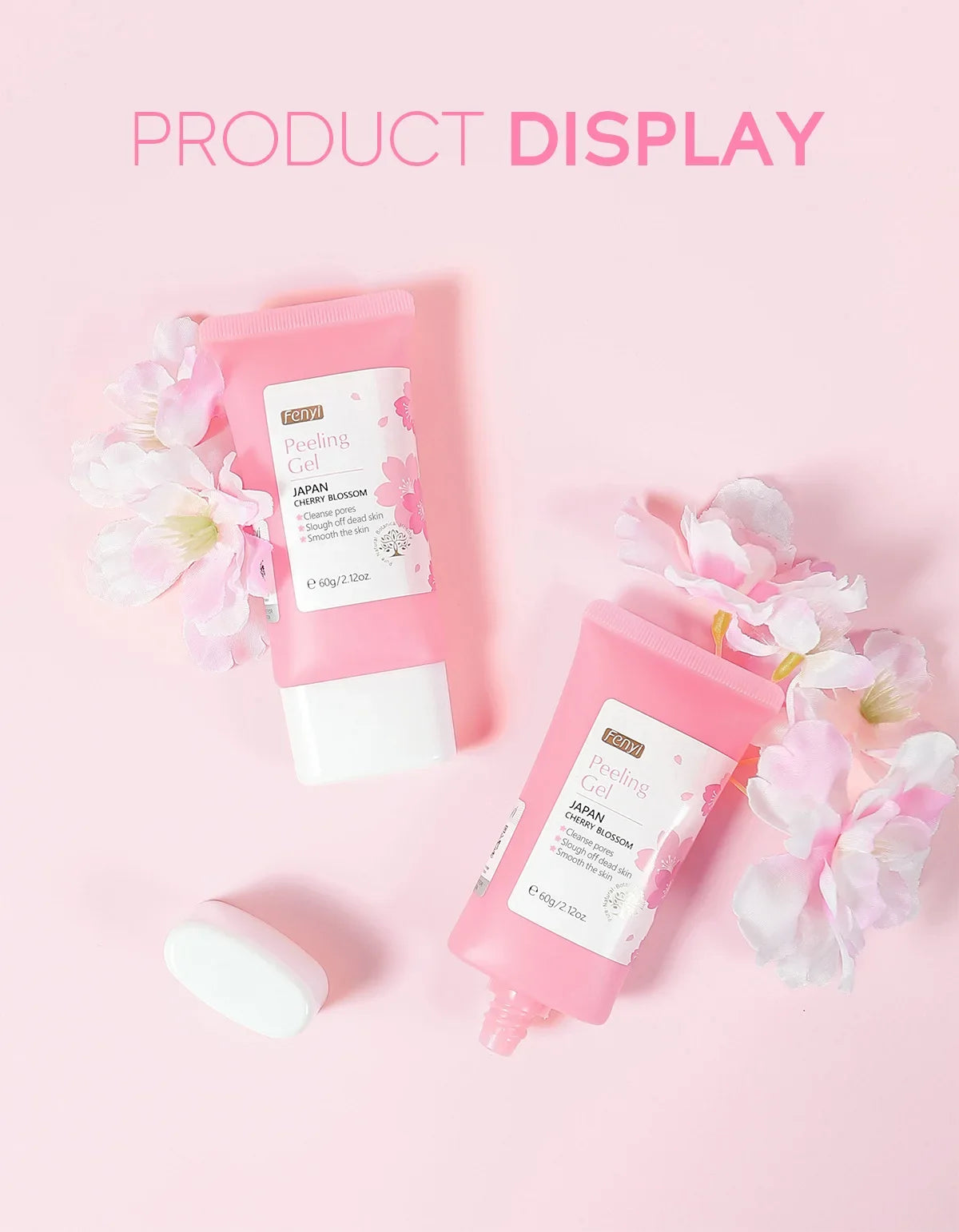 Gel Exfoliant Visage Sakura FENYI – Soin Nettoyant & Hydratant 60g