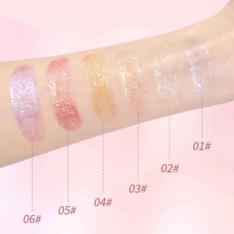 Crayon Fard à Paupières Jelly Brillant – Highlighter & Sourcils 2-en-1, Effet Nacré, Waterproof Longue Durée