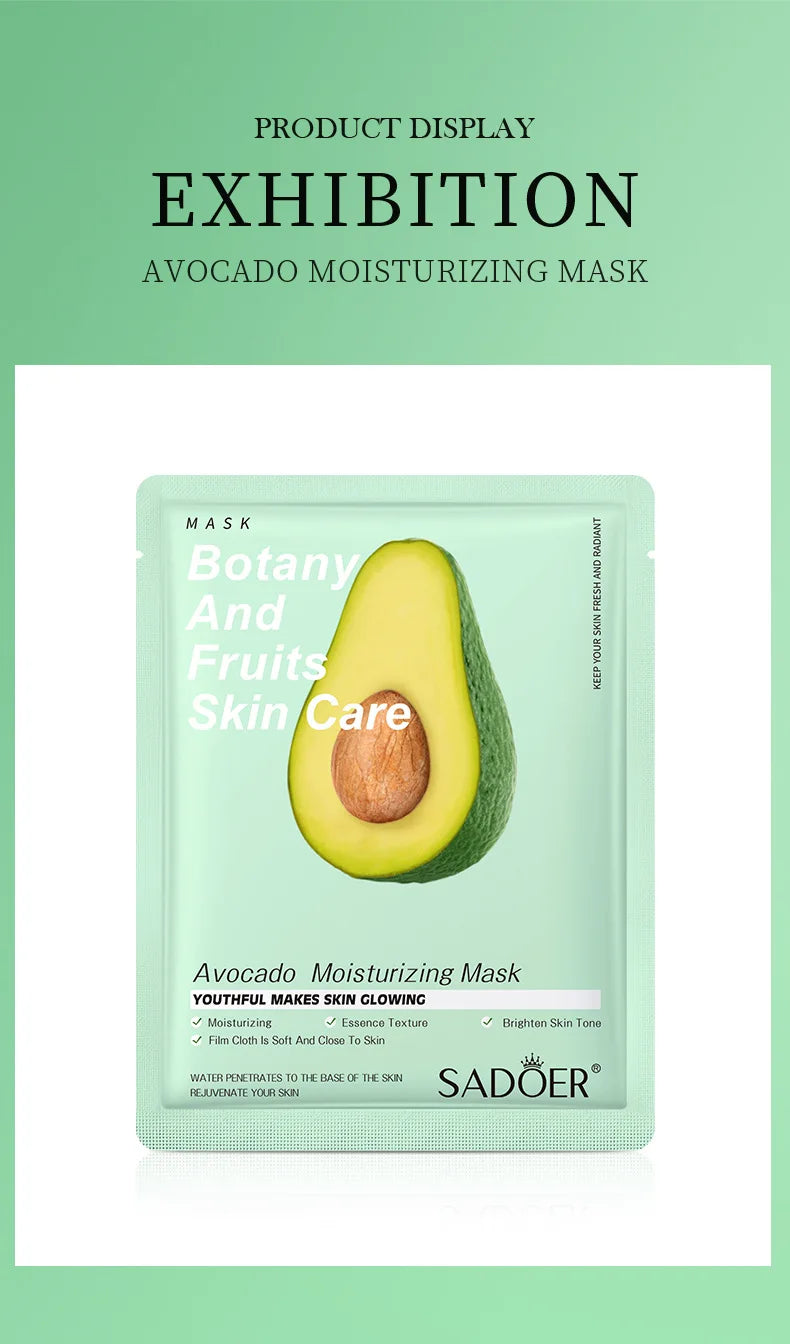 Masque Visage Plantes Naturelles – Lot de 8 Pièces Hydratant & Éclat