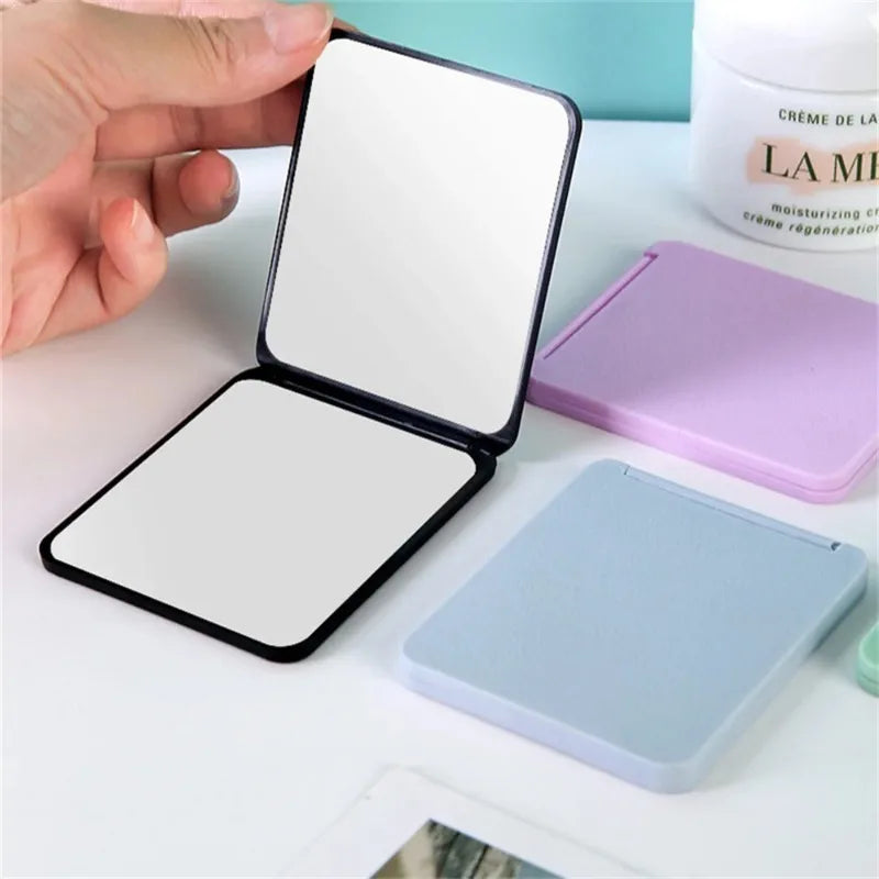 Miroir Pliable Double Face – Miroir de Poche Portable pour Étudiante, Bureau & Décoration