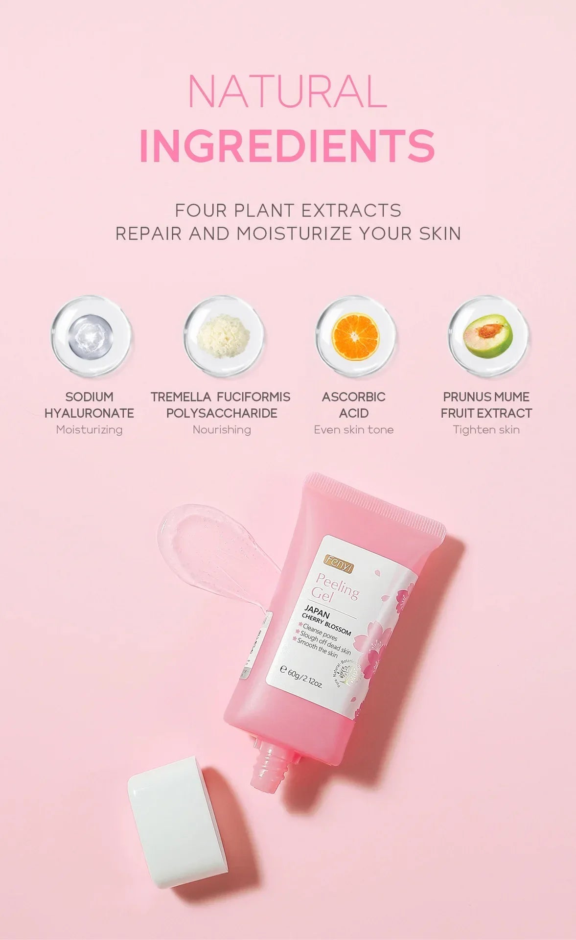 Gel Exfoliant Nettoyant Visage FENYI – Soin Blanchissant & Hydratant