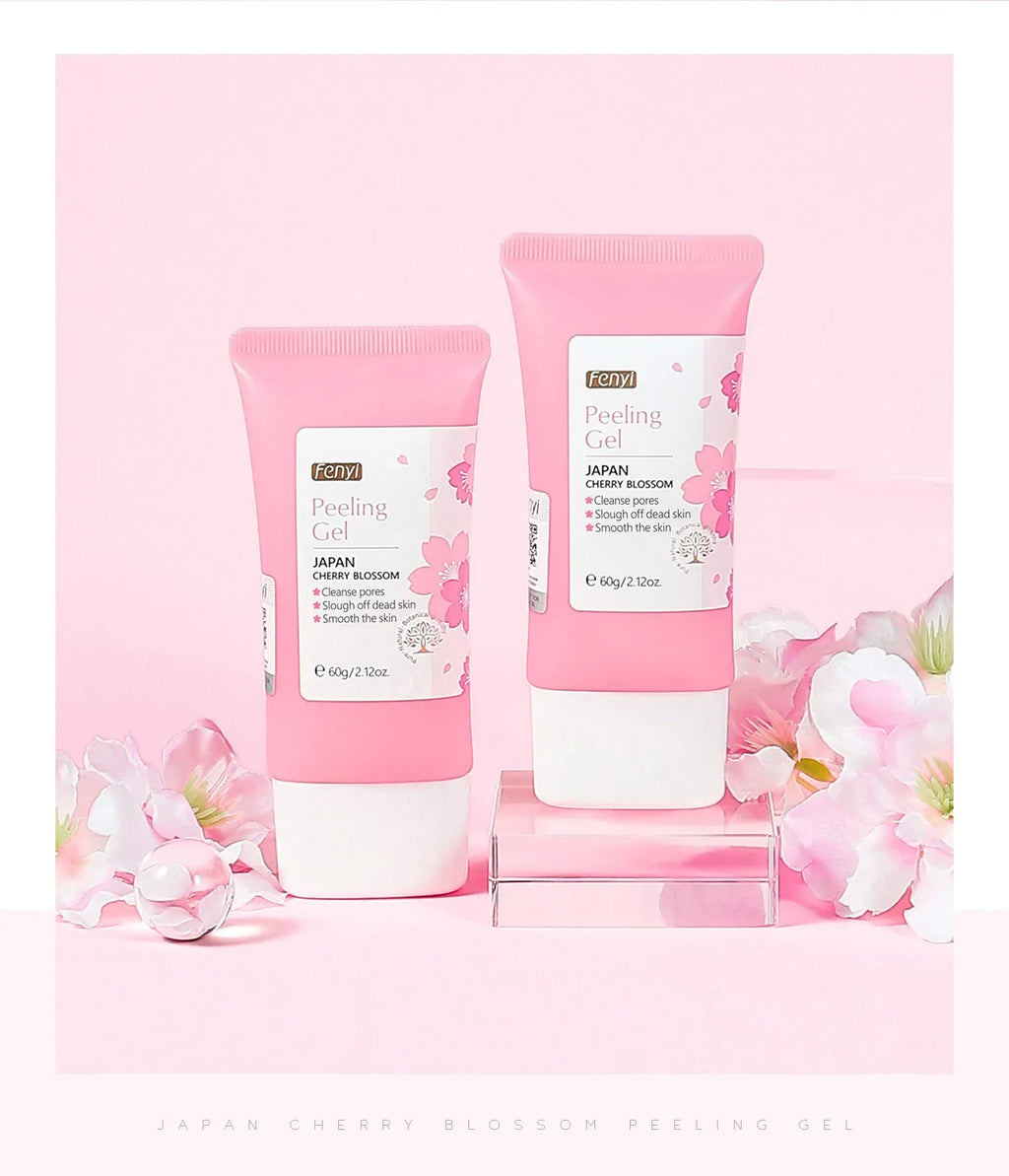 Gel Exfoliant Visage Sakura FENYI – Soin Nettoyant & Hydratant 60g