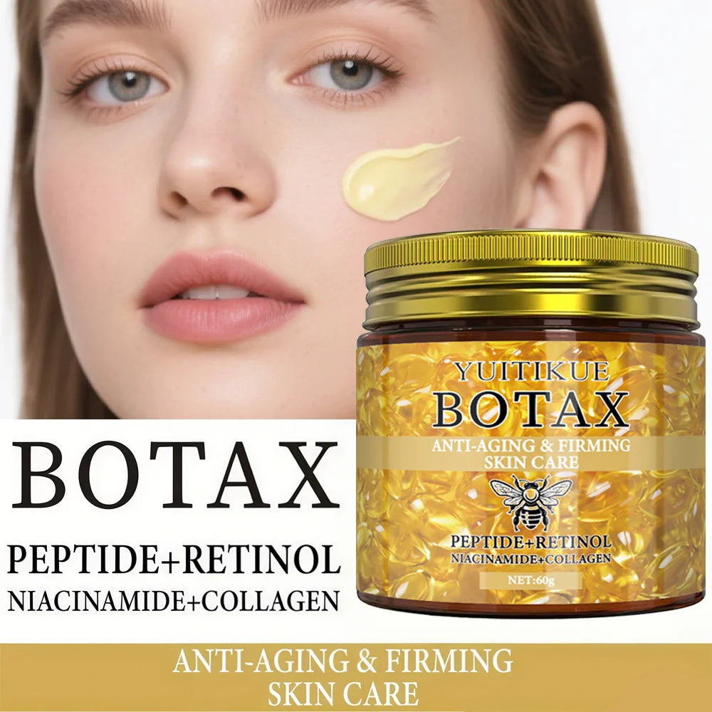 Crème Visage Effet BOTAX – Lifting Instantané Anti-Rides aux Peptides & Rétinol 60g