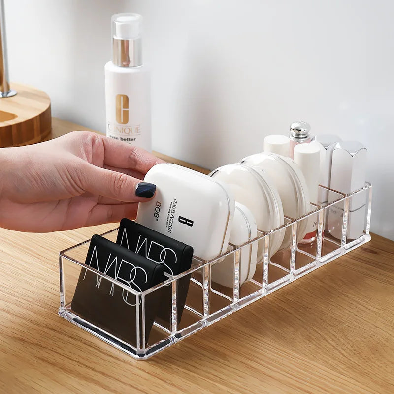 Organisateur Cosmétiques Acrylique Transparent – Boîte de Rangement Maquillage & Bijoux pour Bureau