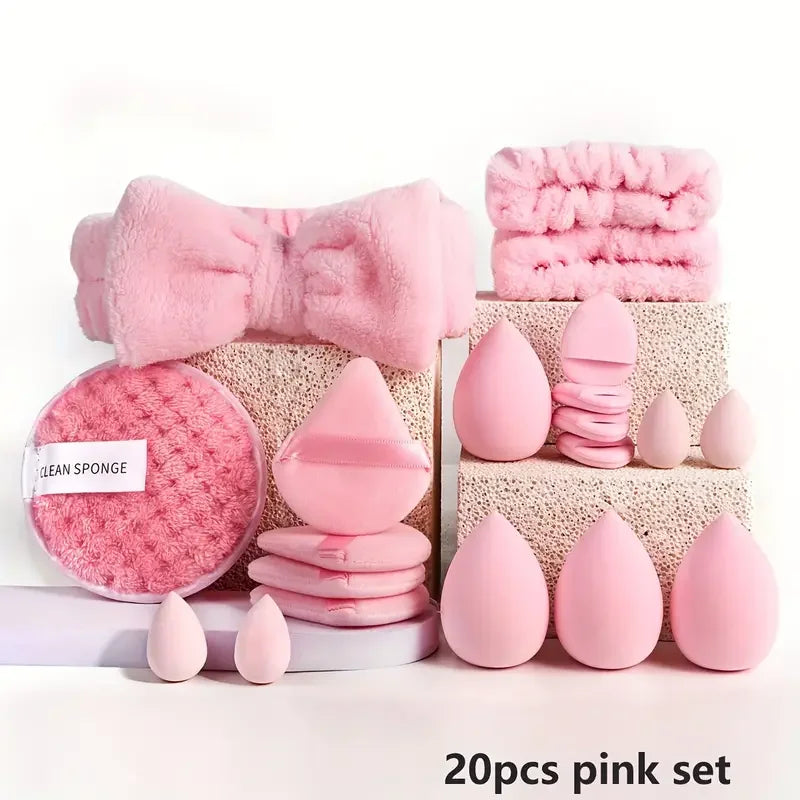 Kit Maquillage Complet 33 Pièces – Éponges & Pinceaux pour Application Parfaite