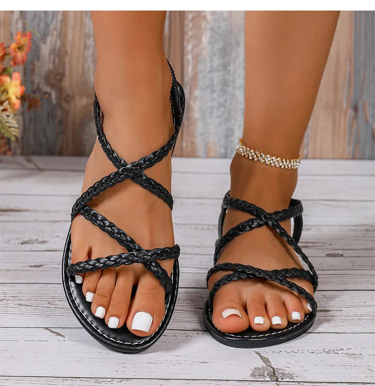 Sandales Femme Été 2025 – Plates, Sexy & Confortables pour la Plage et le Quotidien