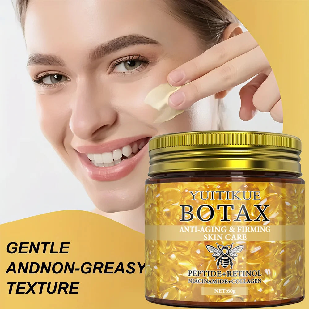 Crème Visage Effet BOTAX – Lifting Instantané Anti-Rides aux Peptides & Rétinol 60g