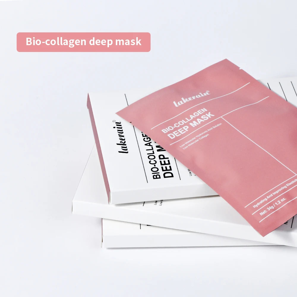 Masque Visage Bio-Collagène Profond – Soin Raffermissant & Hydratant 12 Pièces