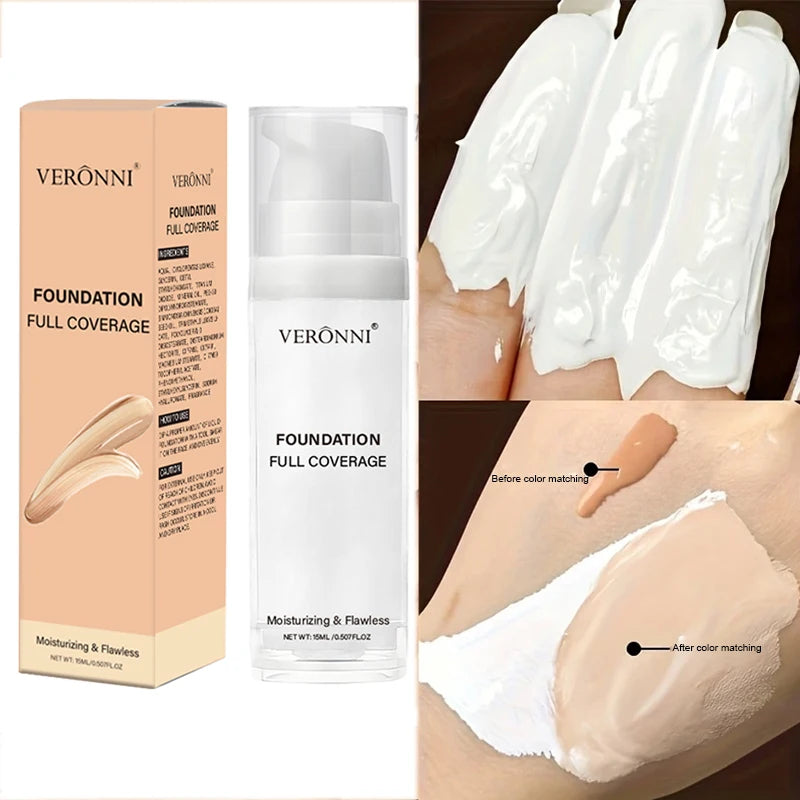 Fond de Teint Liquide Blanc, Couvrance Totale Longue Durée, Formule Crémeuse pour Maquillage Gothique, Cosplay, Fini Mat