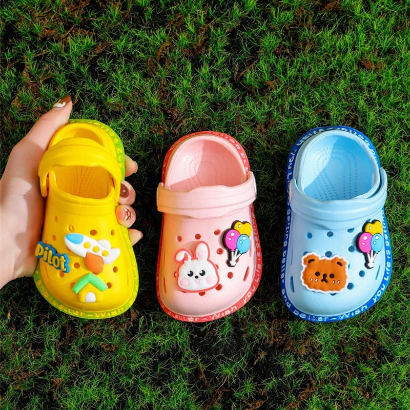 Sandales Enfant Été Cartoon – Chaussons Souples Talon Plat pour Garçons & Filles