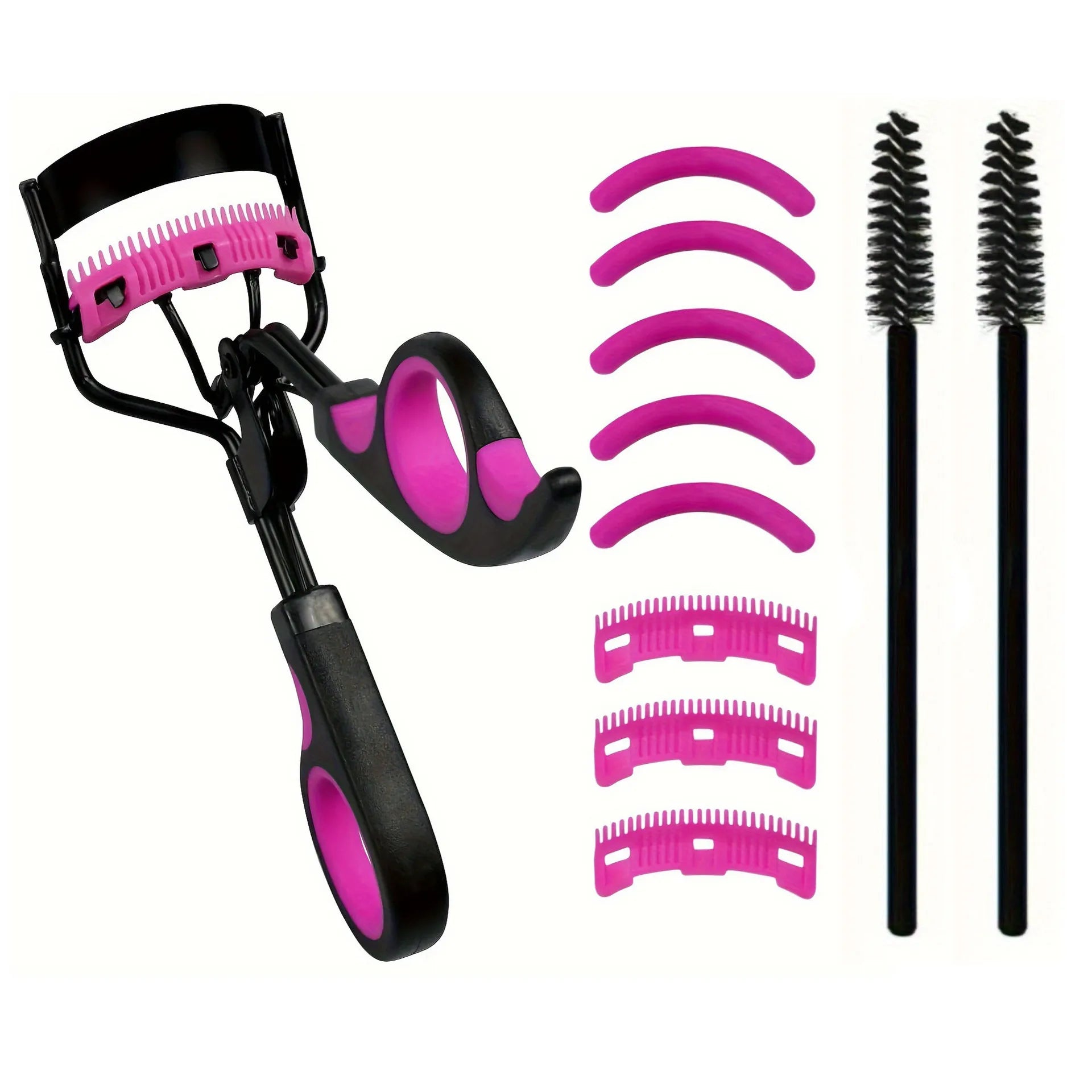 Recourbe-Cils Professionnel 11/16 Pièces avec 10 Recharges – Pince à Cils Longue Durée pour Femme