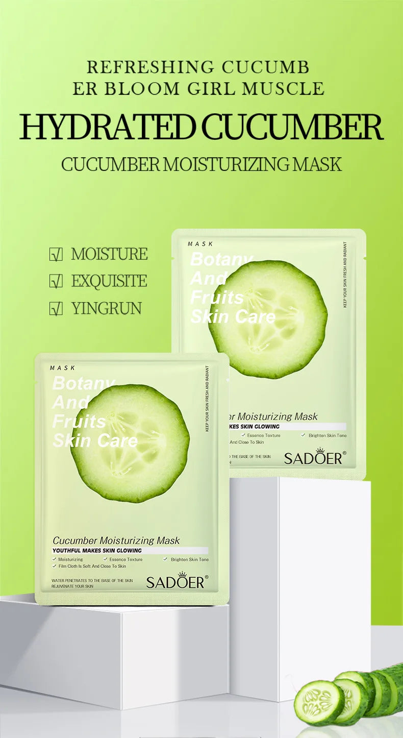 Masque Visage Plantes Naturelles – Lot de 8 Pièces Hydratant & Éclat