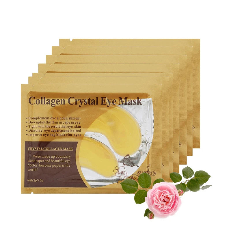 Masque Yeux Or & Collagène – 20 Pièces (10 Paires) Soin Raffermissant & Hydratant