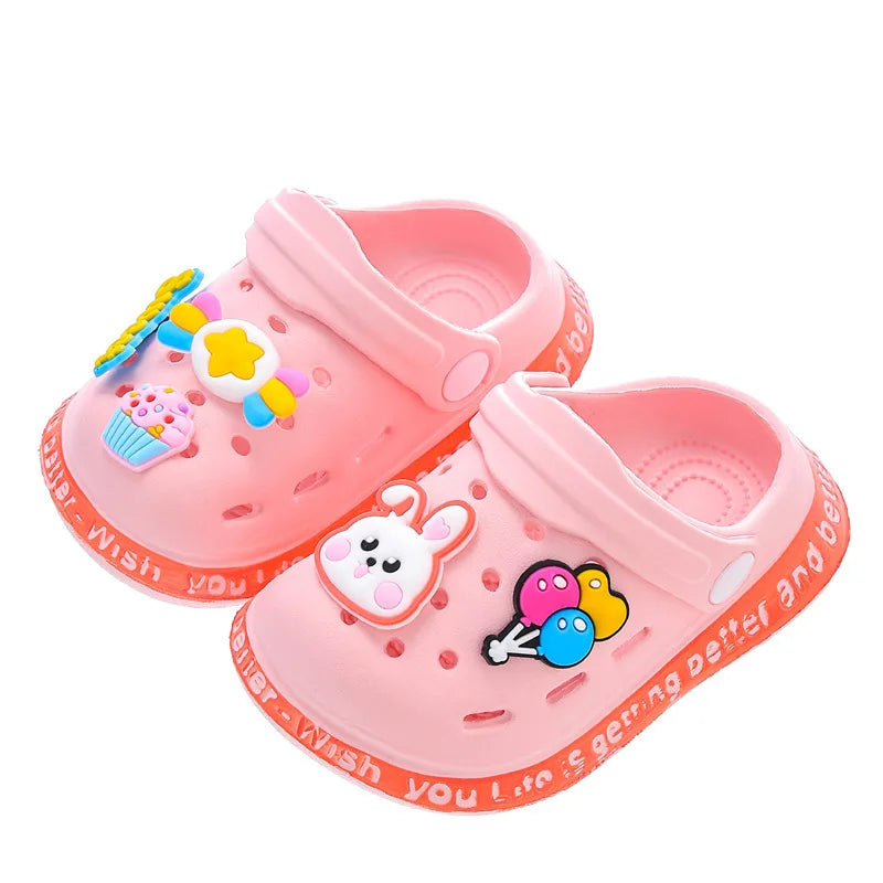 Sandales Enfant Été Cartoon – Chaussons Souples Talon Plat pour Garçons & Filles
