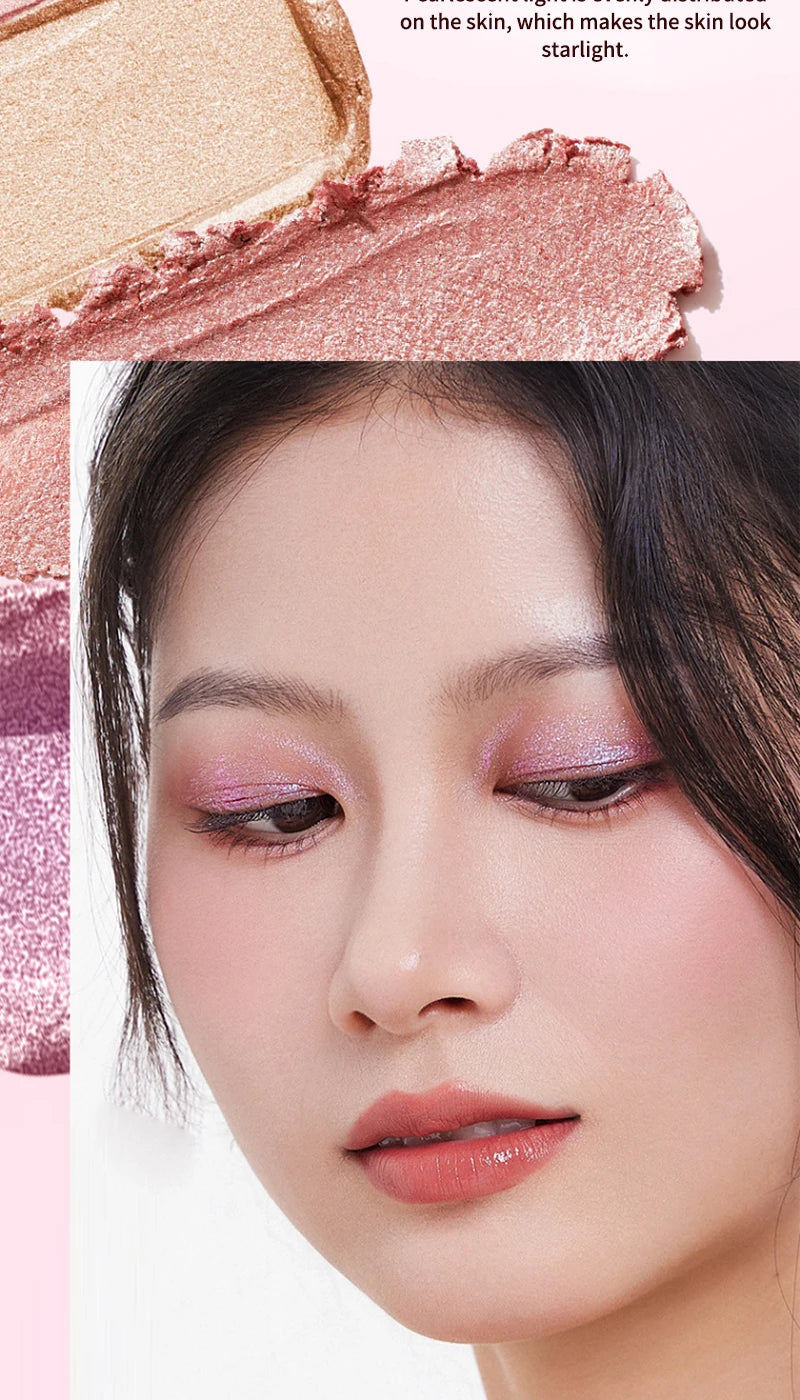 Crayon Fard à Paupières Jelly Brillant – Highlighter & Sourcils 2-en-1, Effet Nacré, Waterproof Longue Durée