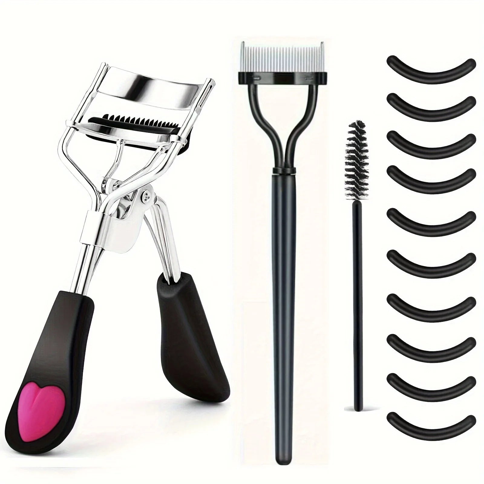 Recourbe-Cils Professionnel 11/16 Pièces avec 10 Recharges – Pince à Cils Longue Durée pour Femme