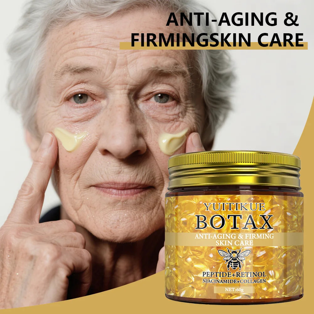 Crème Visage Effet BOTAX – Lifting Instantané Anti-Rides aux Peptides & Rétinol 60g