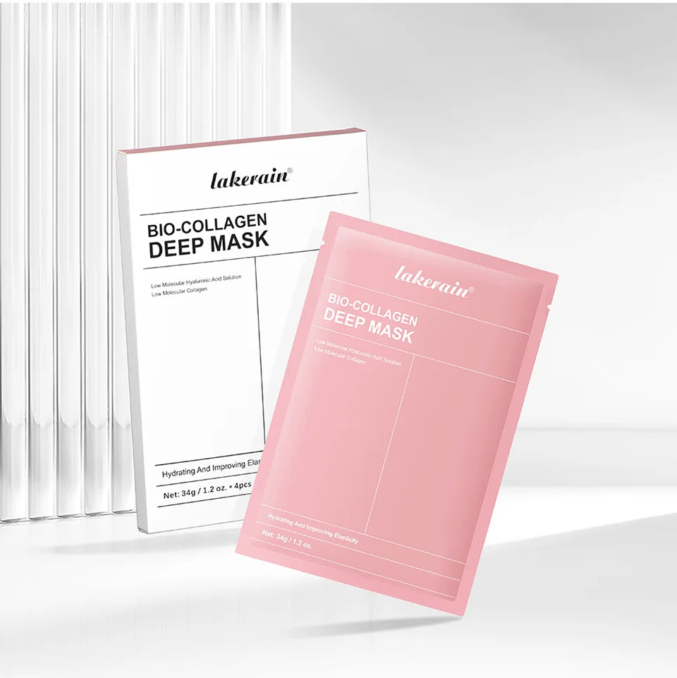 Masque Visage Bio-Collagène Profond – Soin Raffermissant & Hydratant 12 Pièces
