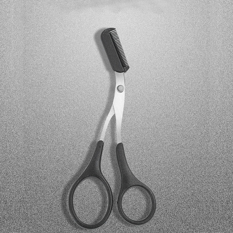 Ciseaux à Sourcils avec Peigne – Accessoires Maquillage en Acier Inoxydable pour Femmes