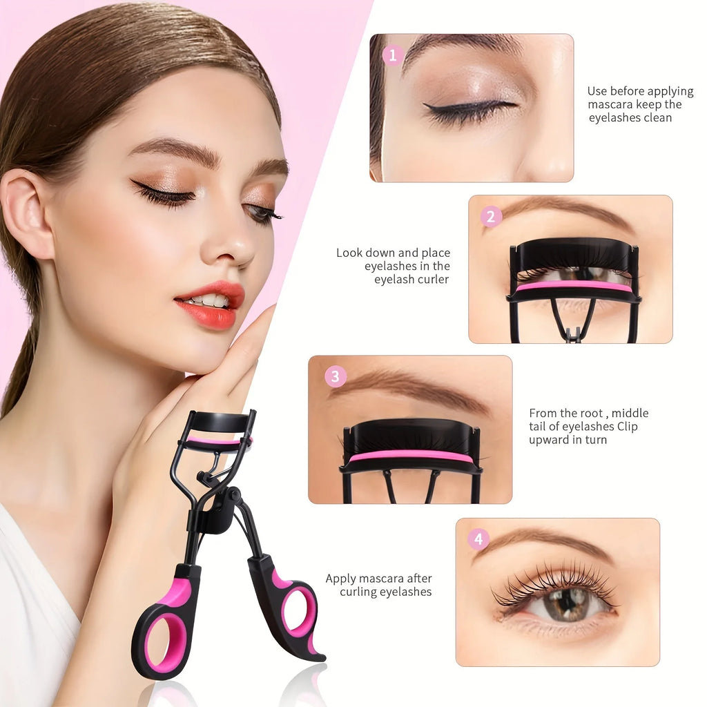 Recourbe-Cils Professionnel 11/16 Pièces avec 10 Recharges – Pince à Cils Longue Durée pour Femme