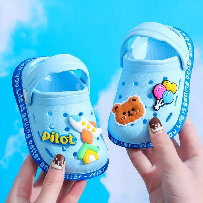 Sandales Enfant Été Cartoon – Chaussons Souples Talon Plat pour Garçons & Filles