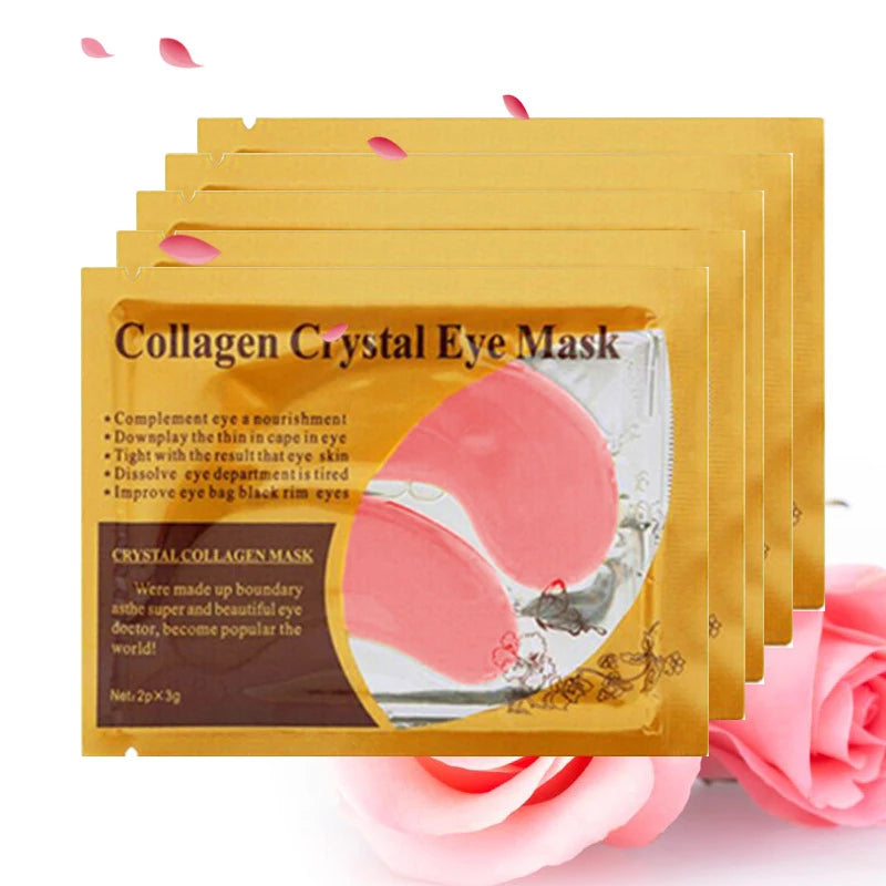Masque Yeux Or & Collagène SADOER – 20 Pièces (10 Paires) Raffermissant & Hydratant